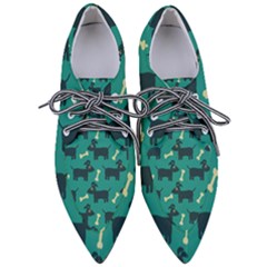 Happy Dogs Animals Pattern Pointed Oxford Shoes by Ket1n9