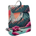 Mountain Landscape Sky Fuji Nature Flap Top Backpack View2
