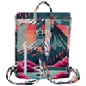 Mountain Landscape Sky Fuji Nature Flap Top Backpack View3