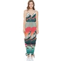 Mountain Landscape Sky Fuji Nature Sleeveless Tie Ankle Chiffon Jumpsuit View1