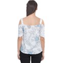Traditional Art Batik Flower Pattern Cutout Shoulder T-Shirt View2
