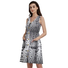 Science Formulas Sleeveless Dress With Pocket by Ket1n9