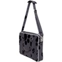 Dog Foodprint Paw Prints Seamless Background And Pattern Cross Body Office Bag View1