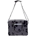 Dog Foodprint Paw Prints Seamless Background And Pattern Cross Body Office Bag View3