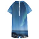 Aurora Borealis Lofoten Norway Kids  Boyleg Half Suit Swimwear View2