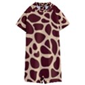Animal Print Girraf Patterns Kids  Boyleg Half Suit Swimwear View1
