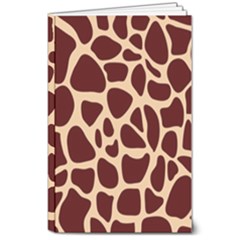 Animal Print Girraf Patterns 8  X 10  Softcover Notebook
