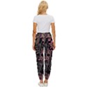 Flower Art Pattern Women s Cropped Drawstring Pants View4