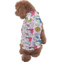 Seamless Pattern With Many Funny Cute Superhero Dinosaurs T-rex Mask Cloak With Comics Style Inscrip Dog Sweater View2