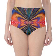 Fresh Watermelon Slices Texture Classic High-waist Bikini Bottoms