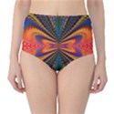 Fresh Watermelon Slices Texture Classic High-Waist Bikini Bottoms View1