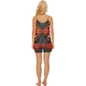 Casanova Abstract Art-colors Cool Druffix Flower Freaky Trippy V-Neck Satin Pajamas Set View4