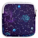 Realistic Night Sky Poster With Constellations Mini Square Pouch View2