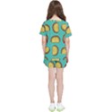 Taco Drawing Background Mexican Fast Food Pattern Kids  T-Shirt And Sports Shorts Set View2