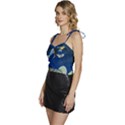 Marine Fishes Flowy Camisole Tie Up Top View2