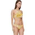 Cheese Slices Seamless Pattern Cartoon Style Banded Triangle Bikini Set View3