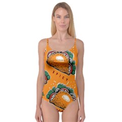 Seamless Pattern With Taco Camisole Leotard 