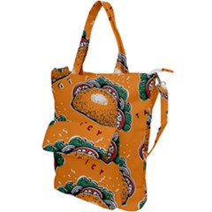 Seamless Pattern With Taco Shoulder Tote Bag