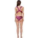 Pink Glitter Low Cut Ruffle Edge Bikini Set View4