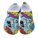 Comic Elements Colorful Seamless Pattern Men s Sock-Style Water Shoes View1