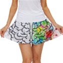 Brain Mind Psychology Idea Drawing Women s Skort View1