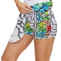 Brain Mind Psychology Idea Drawing Women s Skort View2