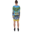 Dancing Bears Grateful Dead Asymmetric Cut-Out Shift Dress View2