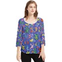 Grateful Dead Bears Pattern Chiffon Quarter Sleeve Blouse View1