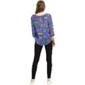 Grateful Dead Bears Pattern Chiffon Quarter Sleeve Blouse View2