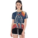 Vintage Retro Space Posters Astronaut Open Back Sport T-Shirt View1