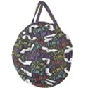 Time Nonlinear Curved Undirected Giant Round Zipper Tote View2