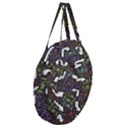 Time Nonlinear Curved Undirected Giant Round Zipper Tote View3
