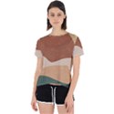 Sunrise Sunset Desert Wall Art Open Back Sport T-Shirt View1
