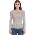 Spiral Geometry Pattern Women s Cut Out Long Sleeve T-Shirt View1