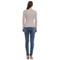 Spiral Geometry Pattern Women s Cut Out Long Sleeve T-Shirt View4