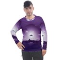 Ufo Illustration Style Minimalism Silhouette Men s Pique Long Sleeve T-Shirt View1