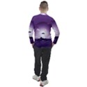 Ufo Illustration Style Minimalism Silhouette Men s Pique Long Sleeve T-Shirt View2