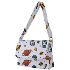 Set Cartoon Symbol Pattern Full Print Messenger Bag (l)