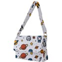 Set Cartoon Symbol Pattern Full Print Messenger Bag (L) View1