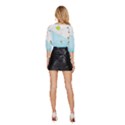 Astronaut Spaceship Mid Sleeve Drawstring Hem Top View4