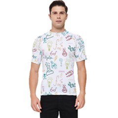 Background Decorative Men s Short Sleeve Rash Guard