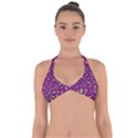 Background Doodles Math Halter Neck Bikini Top View1