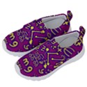 Background Doodles Math Kids  Velcro No Lace Shoes View2