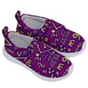Background Doodles Math Kids  Velcro No Lace Shoes View3