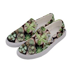 Cactus Nature Plant Desert Women s Canvas Slip Ons