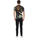 Abstract Shiny Pattern Men s Short Sleeve Rash Guard View2
