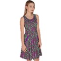 Dark Purple Green 2 Female Egg Male Sperm Fertilization Knee Length Skater Dress With Pockets View3