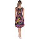 Pop Art Love Peace Sign Pink Knee Length Skater Dress With Pockets View4