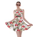 Yellow Red Xmas Cat Double Sided Skater Dress View1