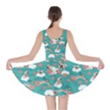 Cute French Bulldog Turquoise Donuts Rainbow Skater Dress View2